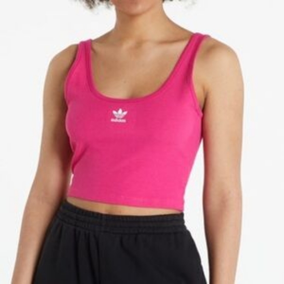 Adidas Crop Tank Top Pink Womens Size XXL - Picture 1 of 4